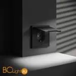 Розетка встраиваемая VOLTUM S70 с заземлением, защитными шторками и крышкой 16А, (графит) VLS040307 - Фото 4