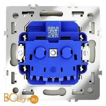 Розетка встраиваемая VOLTUM S70 с заземлением, защитными шторками и крышкой 16А, (сталь) VLS040305 - Фото 2