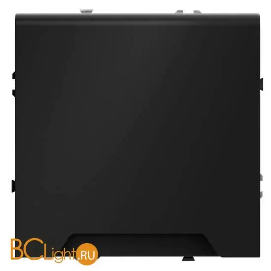 Розетка встраиваемая VOLTUM S70 с заземлением, защитными шторками и крышкой 16А, (черный матовый) VLS040308