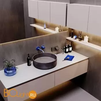 Розетка встраиваемая VOLTUM S70 с заземлением, защитными шторками и крышкой 16А, (титан) VLS040306 - Фото 3