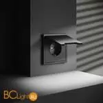 Розетка встраиваемая VOLTUM S70 с заземлением, защитными шторками и крышкой 16А, (титан) VLS040306 - Фото 1