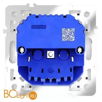 Розетка встраиваемая VOLTUM S70 с заземлением и защитными шторками, 16А, с USB, A+С, (белый глянцевы) VLS040501 - Фото 3