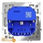 Розетка встраиваемая VOLTUM S70 с заземлением и защитными шторками, 16А, с USB, A+A, (сталь) VLS040405 - Фото 2