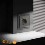 Розетка встраиваемая VOLTUM S70 с заземлением и защитными шторками, 16А, с USB, A+С, (шелк) VLS040504 - Фото 4