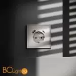 Розетка встраиваемая VOLTUM S70 с заземлением и защитными шторками, 16А, с USB, A+С, (кашемир) VLS040503 - Фото 3