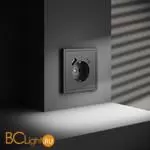 Розетка встраиваемая VOLTUM S70 с заземлением и защитными шторками, 16А, с USB, A+С, (титан) VLS040506 - Фото 4