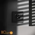 Розетка встраиваемая VOLTUM S70 с заземлением и защитными шторками, 16А, с USB, A+С, (черный матовый) VLS040508 - Фото 3