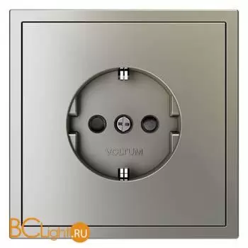 Розетка встраиваемая VOLTUM S70 с заземлением и защитными шторками, 16А, (шелк) VLS040204 - Фото 6
