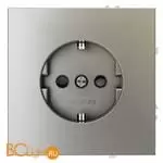 Розетка встраиваемая VOLTUM S70 с заземлением и защитными шторками, 16А, (шелк) VLS040204