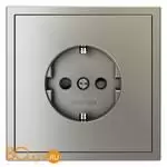 Розетка встраиваемая VOLTUM S70 с заземлением и защитными шторками, 16А, (шелк) VLS040204 - Фото 6