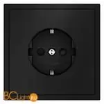 Розетка встраиваемая VOLTUM S70 с заземлением и защитными шторками, 16А, (черный матовый) VLS040208 - Фото 7