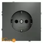 Розетка встраиваемая VOLTUM S70 с заземлением 16А, (титан) VLS040106