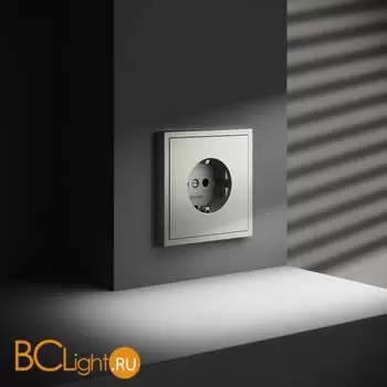 Розетка встраиваемая VOLTUM S70 с заземлением 16А, (сталь) VLS040105 - Фото 4