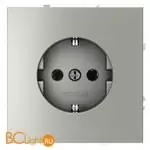 Розетка встраиваемая VOLTUM S70 с заземлением 16А, (сталь) VLS040105