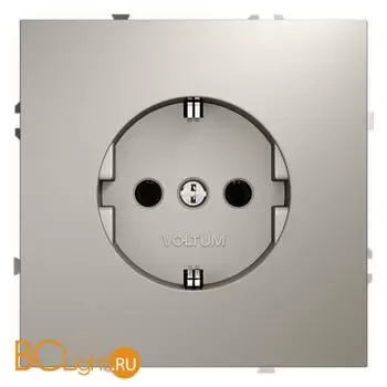 Розетка встраиваемая VOLTUM S70 с заземлением 16А, (кашемир) VLS040103