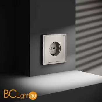 Розетка встраиваемая VOLTUM S70 с заземлением 16А, (кашемир) VLS040103 - Фото 1