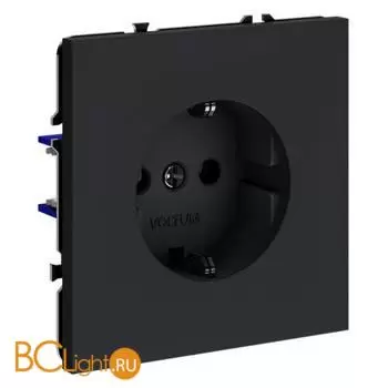 Розетка встраиваемая VOLTUM S70 с заземлением 16А, (графит) VLS040107 - Фото 4