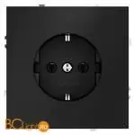 Розетка встраиваемая VOLTUM S70 с заземлением 16А, (черный матовый) VLS040108