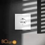 Розетка встраиваемая VOLTUM S70 с заземлением 16А, (белый матовый) VLS040102 - Фото 0