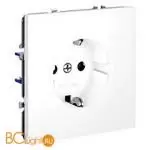 Розетка встраиваемая VOLTUM S70 с заземлением 16А, (белый матовый) VLS040102 - Фото 5