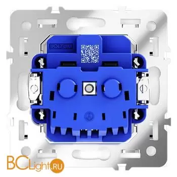 Розетка встраиваемая VOLTUM S70 с заземлением 16А, (белый глянцевый) VLS040101 - Фото 4