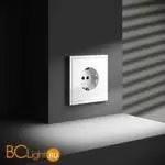 Розетка встраиваемая VOLTUM S70 с заземлением 16А, (белый глянцевый) VLS040101 - Фото 2