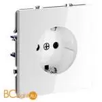 Розетка встраиваемая VOLTUM S70 с заземлением 16А, (белый глянцевый) VLS040101 - Фото 3