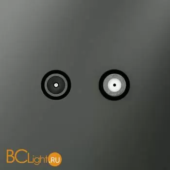 Розетка телевизионная встраиваемая VOLTUM S70 оконечная TV+SAT, (титан) VLS060406 - Фото 0