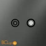 Розетка телевизионная встраиваемая VOLTUM S70 оконечная TV+SAT, (титан) VLS060406 - Фото 0