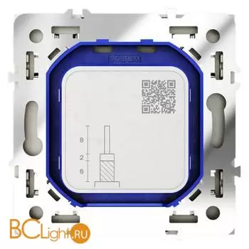 Розетка телевизионная встраиваемая VOLTUM S70 оконечная TV+SAT, (шелк) VLS060404 - Фото 2