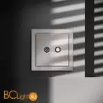 Розетка телевизионная встраиваемая VOLTUM S70 оконечная TV+SAT, (кашемир) VLS060403 - Фото 3