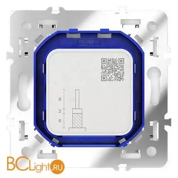 Розетка телевизионная встраиваемая VOLTUM S70 оконечная TV+SAT, (белый глянцевый) VLS060401 - Фото 3