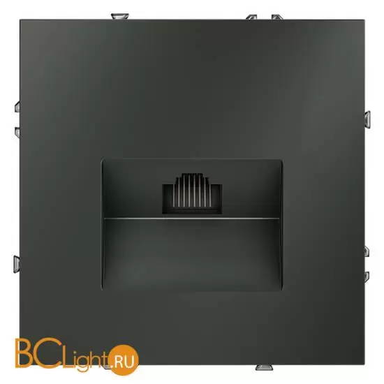 Розетка компьютерная встраиваемая VOLTUM S70 RJ45 кат.6, (титан) VLS060106