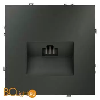 Розетка компьютерная встраиваемая VOLTUM S70 RJ45 кат.6, (титан) VLS060106