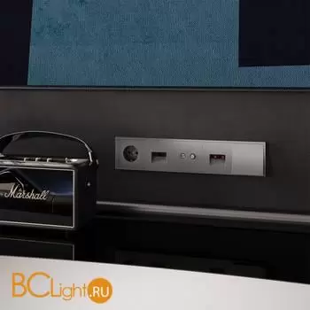 Розетка компьютерная встраиваемая VOLTUM S70 RJ45 кат.6, (титан) VLS060106 - Фото 5