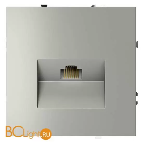 Розетка компьютерная встраиваемая VOLTUM S70 RJ45 кат.6, (сталь) VLS060105