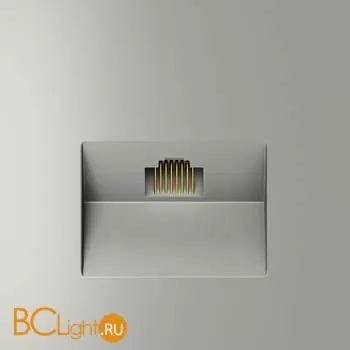 Розетка компьютерная встраиваемая VOLTUM S70 RJ45 кат.6, (сталь) VLS060105 - Фото 0