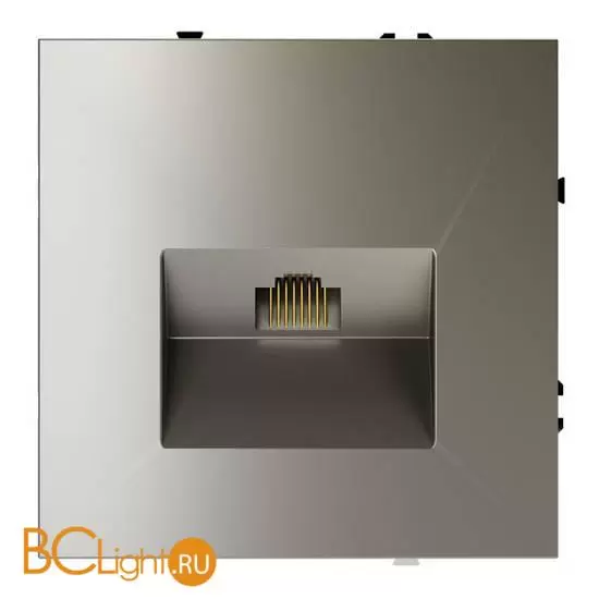 Розетка компьютерная встраиваемая VOLTUM S70 RJ45 кат.6, (шелк) VLS060104