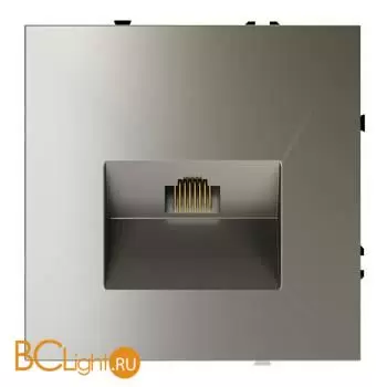 Розетка компьютерная встраиваемая VOLTUM S70 RJ45 кат.6, (шелк) VLS060104