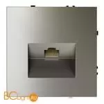 Розетка компьютерная встраиваемая VOLTUM S70 RJ45 кат.6, (шелк) VLS060104