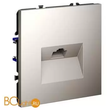 Розетка компьютерная встраиваемая VOLTUM S70 RJ45 кат.6, (кашемир) VLS060103 - Фото 1