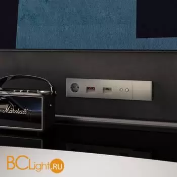 Розетка компьютерная встраиваемая VOLTUM S70 RJ45 кат.6, (кашемир) VLS060103 - Фото 5