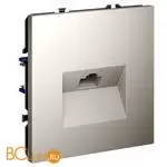 Розетка компьютерная встраиваемая VOLTUM S70 RJ45 кат.6, (кашемир) VLS060103 - Фото 1