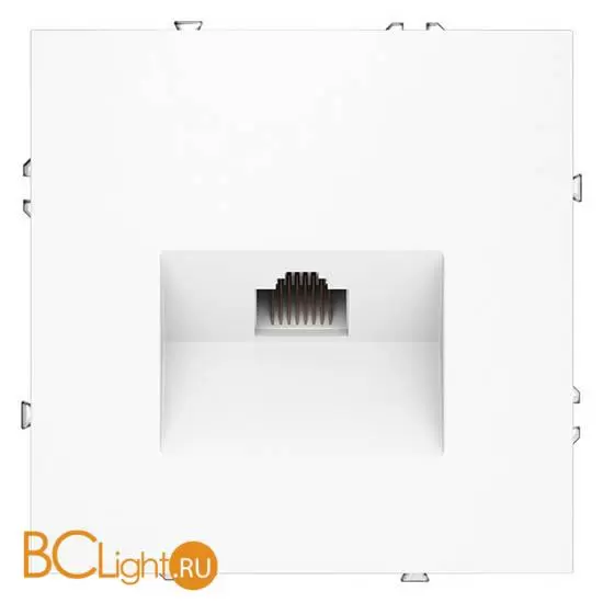 Розетка компьютерная встраиваемая VOLTUM S70 RJ45 кат.6, (белый матовый) VLS060102