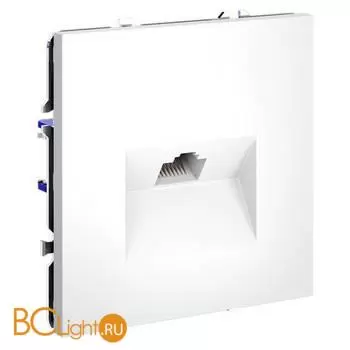 Розетка компьютерная встраиваемая VOLTUM S70 RJ45 кат.6, (белый матовый) VLS060102 - Фото 2