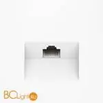 Розетка компьютерная встраиваемая VOLTUM S70 RJ45 кат.6, (белый матовый) VLS060102 - Фото 1