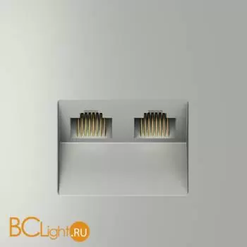 Розетка компьютерная встраиваемая VOLTUM S70 двойная RJ45+RJ45 кат.6, (сталь) VLS060205 - Фото 0