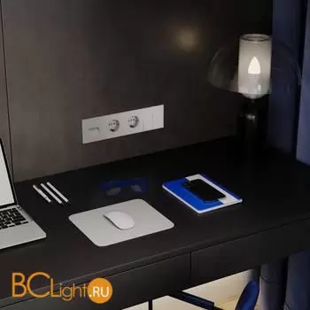 Розетка компьютерная встраиваемая VOLTUM S70 двойная RJ45+RJ45 кат.6, (сталь) VLS060205 - Фото 5