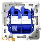 Розетка компьютерная встраиваемая VOLTUM S70 двойная RJ45+RJ45 кат.6, (сталь) VLS060205 - Фото 2