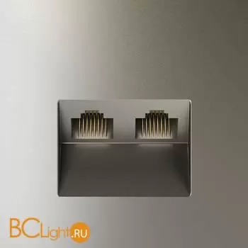 Розетка компьютерная встраиваемая VOLTUM S70 двойная RJ45+RJ45 кат.6, (шелк) VLS060204 - Фото 0